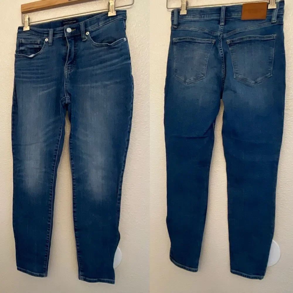 Lucky Brand Mid rise 7wp10594 skinny Ava jeans medium wash 8/29 regular
